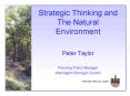 Strategic Thinking and The Natural Environment PowerPoint PPT Presentation