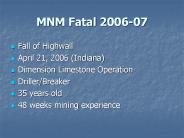 MNM Fatal 2006-07