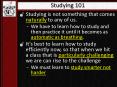 Studying 101 PowerPoint PPT Presentation