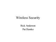 Wireless Security