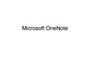 Microsoft OneNote