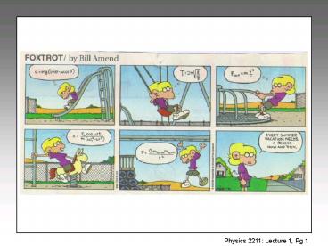 Physics 2211: Lecture 1 Notes