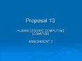 Proposal 13 PowerPoint PPT Presentation