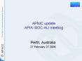 APNIC update APIA ISOC-AU meeting PowerPoint PPT Presentation