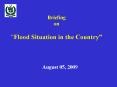 Briefing on Flood Situation in the Country PowerPoint PPT Presentation