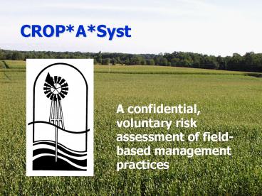 CROPASyst