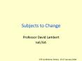 Subjects to Change PowerPoint PPT Presentation