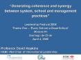 Generating coherence and synergy between system, school and management practices Leadership Festival PowerPoint PPT Presentation