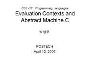 CSE321 Programming Languages Evaluation Contexts and Abstract Machine C
