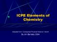 ICPE Elements of Chemistry PowerPoint PPT Presentation