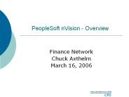 PeopleSoft nVision - Overview