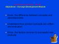 Objectives - Concept Development Module PowerPoint PPT Presentation