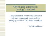 Object and component wiring standards