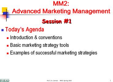 MM2: Advanced Marketing Management