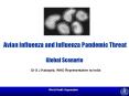 Avian Influenza and Influenza Pandemic Threat Global Scenario PowerPoint PPT Presentation