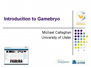 Introduction to Gamebryo