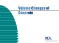 Volume Changes of Concrete PowerPoint PPT Presentation