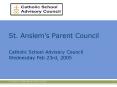 St' Anslems Parent Council PowerPoint PPT Presentation
