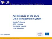 Architecture of the gLite Data Management System