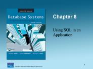 Using SQL in an Application