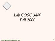 Lab COSC 3480 Fall 2000