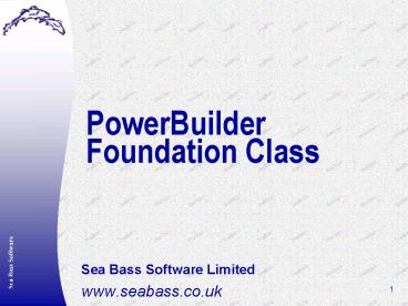 PowerBuilder Foundation Class