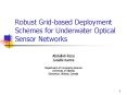 Robust Gridbased Deployment Schemes for Underwater Optical Sensor Networks PowerPoint PPT Presentation