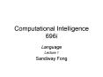 Computational Intelligence 696i PowerPoint PPT Presentation