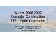 code generation PowerPoint PPT Presentation