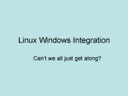 Linux Windows Integration