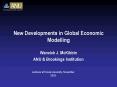 New Developments in Global Economic Modelling PowerPoint PPT Presentation