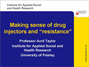 Professor Avril Taylor