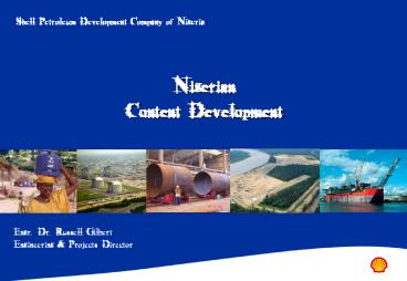 Nigerian Content Development