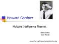 Howard Gardner PowerPoint PPT Presentation