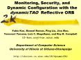 Monitoring, Security, and Dynamic Configuration with the dynamicTAO Reflective ORB PowerPoint PPT Presentation