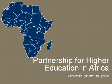 Partnership for Higher Education in Africa