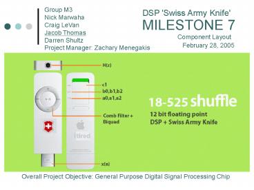 Potential Swiss Army Knife  Applications