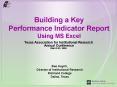 Building a Key Performance Indicator Report Using MS Excel PowerPoint PPT Presentation