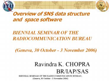 BIENNIAL SEMINAR OF THE RADIOCOMMUNICATION BUREAU,