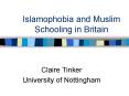 Islamophobia and Muslim Schooling in Britain PowerPoint PPT Presentation