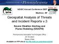 Geospatial Analysis of Threats and Incident Reports v'3 Severe Weather Alerting and Plume Modeling S PowerPoint PPT Presentation