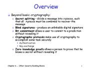 Chapter 6 Other Security Building Blocks1