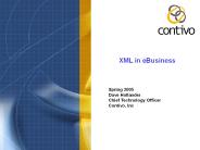 XML in eBusiness