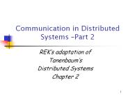 Communication in Distributed Systems 