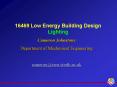 16469 Low Energy Building Design Lighting PowerPoint PPT Presentation