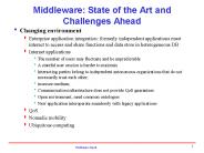 Middleware: State of the Art and Challenges Ahead