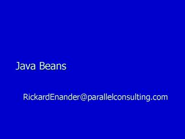 Java Beans