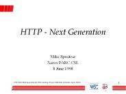 HTTP - Next Generation