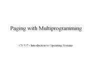Paging with Multiprogramming