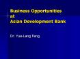 Business Opportunities at Asian Development Bank PowerPoint PPT Presentation